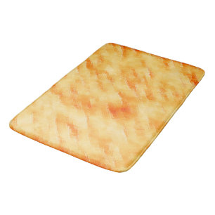 Rustic mango yellow like textured painting bath mat