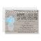 Rustic Mason Jar Blue Bridal Shower Invitation