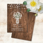 Rustic Mason Jar Lights Sweet 16 Birthday Party Invitation<br><div class="desc">This design features dainty watercolor baby's breath flowers in a mason jar vase on a rustic wood background. Click the customise button for more flexibility in modifying the text or moving the graphics! Variations of this design as well as coordinating products are available in our shop, zazzle.com/doodlelulu*. Contact us if...</div>