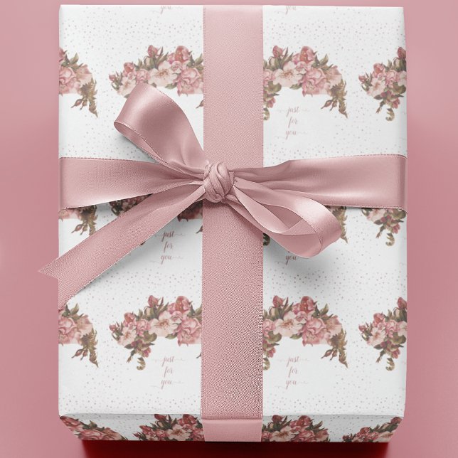 Rustic Mauve Floral Wrapping Paper (Creator Uploaded)