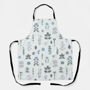 Rustic Medicinal Herbs Cool Serenity Apron