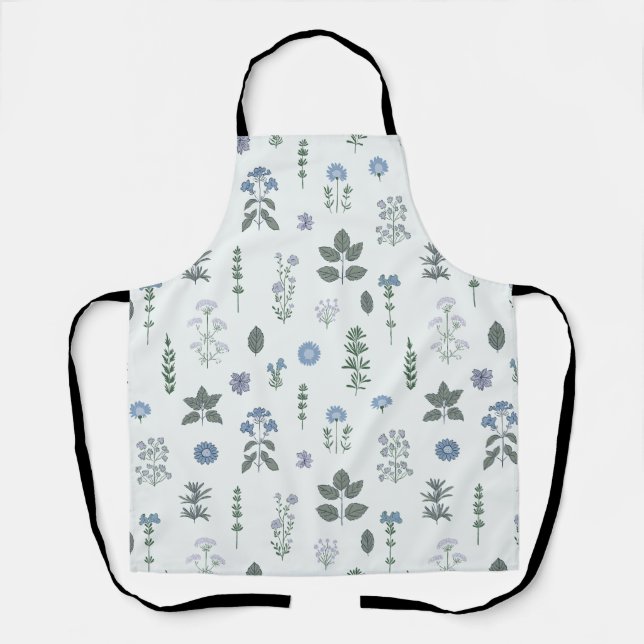 Rustic Medicinal Herbs | Cool Serenity Apron (Front)