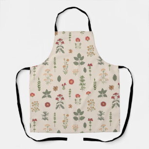 Rustic Medicinal Herbs Vintage Botanical Apron