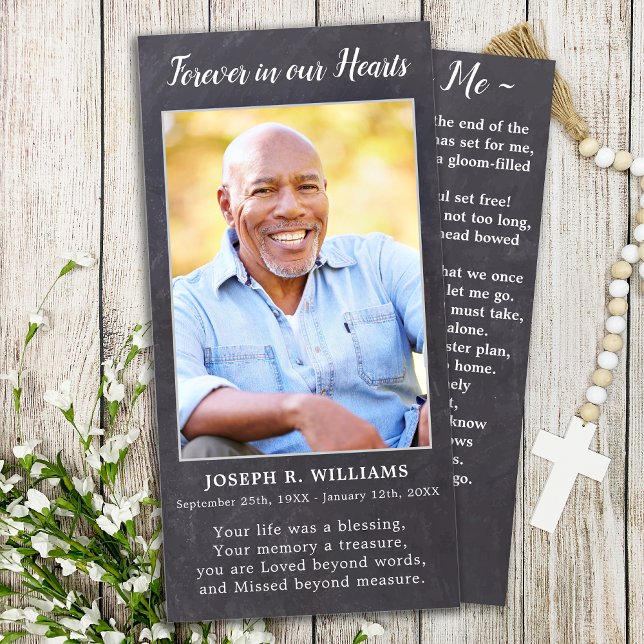 Rustic Memorial Sympathy Poem Funeral Prayer Card (Creator Uploaded)