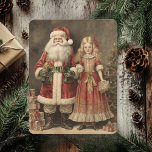 Rustic Merry Christmas With Santa Clause  Holiday Card<br><div class="desc">Celebrate the warmth and charm of the holiday season with our Rustic Merry Christmas Card. This beautifully designed card captures the essence of a cosy,  country Christmas with its handcrafted look and feel.</div>