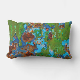 Rustic Metal Peeling Paint Grunge Vintage Outside Outdoor Cushion