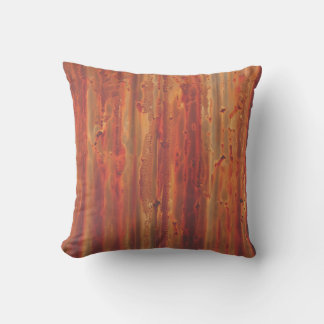 Rustic Metal Texture Throw Pillow