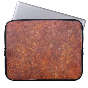 Rustic metal: textured surface. laptop sleeve