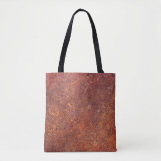 Rustic metal: textured surface. tote bag