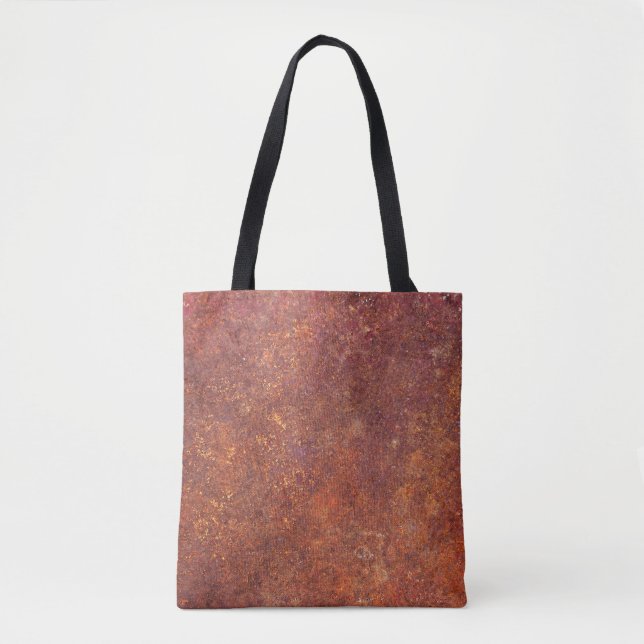 Rustic metal: textured surface. tote bag (Front)