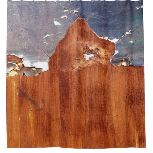 Rustic Metal: Vintage Iron Texture. Shower Curtain