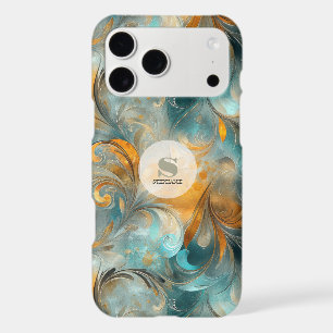 Rustic Metallic Paisley Abstract -Vintage-Inspired