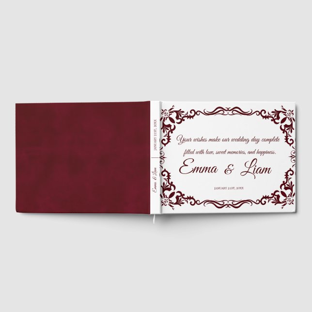 Rustic Mexican Wedding Guest Book  (Full)