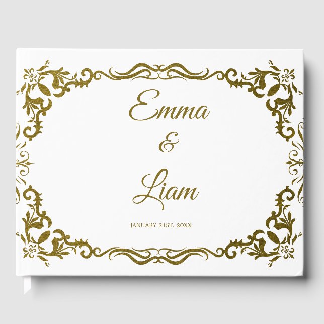 Rustic Mexican Wedding Guest Book  (Front)