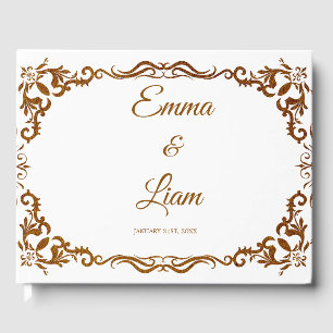 Rustic Mexican Wedding Guest Book 