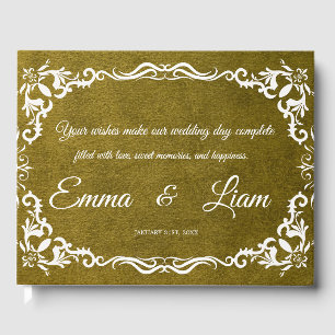 Rustic Mexican Wedding Guest Book 