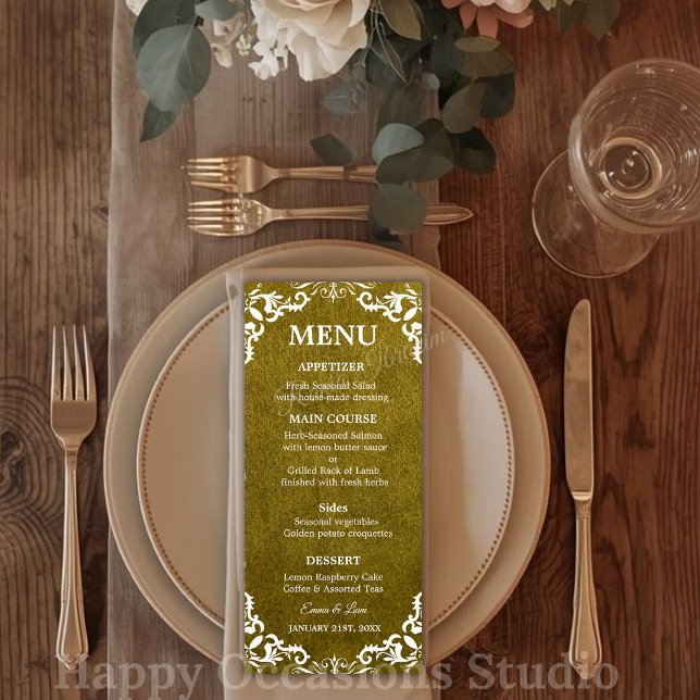 Rustic Mexican Wedding Menu Card (Creator Uploaded)
