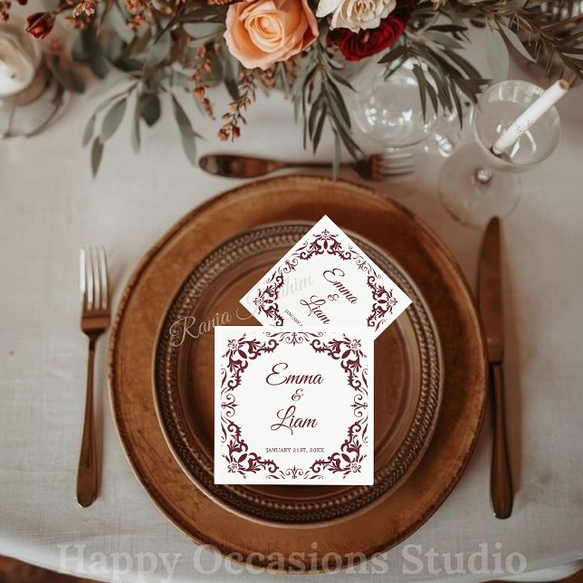 Rustic Mexican Wedding Napkins (Creator Uploaded)