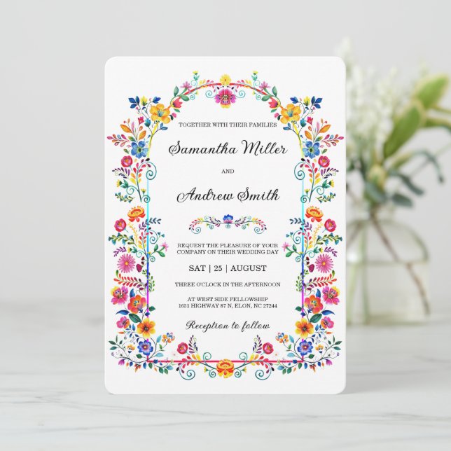 Rustic Mexican Wedding Template (Standing Front)