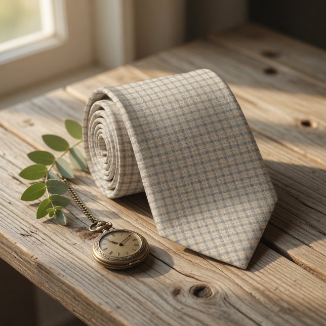 Rustic Micro Check Tie (Creator Uploaded)