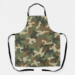 Rustic Military Camo Pattern Apron