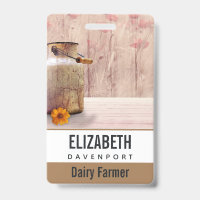 Rustic Milk Can Country Style on Wood