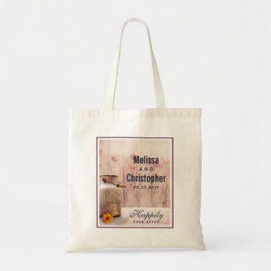 Rustic Milk Can Country Wedding Tote Bag