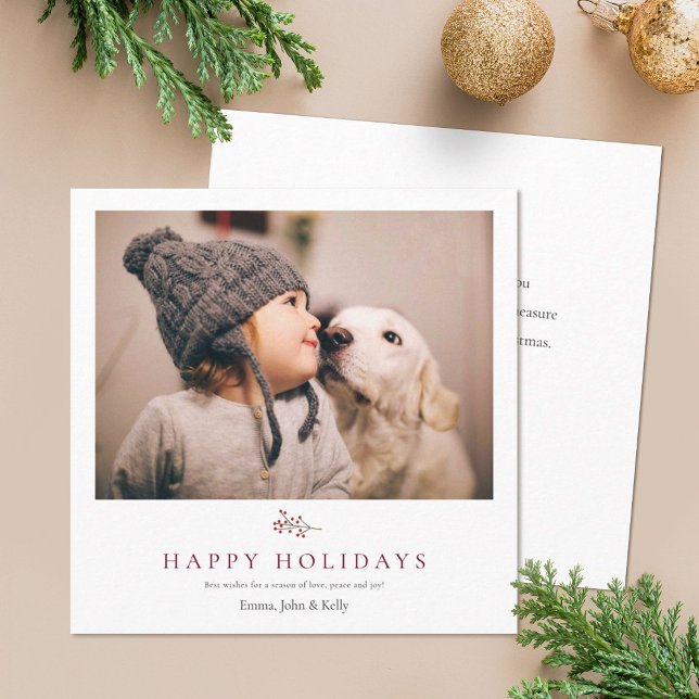 Rustic Minimalist Chrristmas Holiday Card (Creator Uploaded)