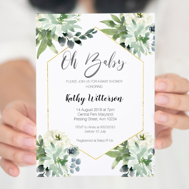 Rustic Modern Baby Shower Invitation Boy (Creator Uploaded)