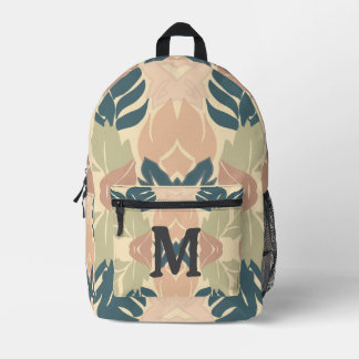 Rustic Modern Blended Leaves 9 Printed Backpack