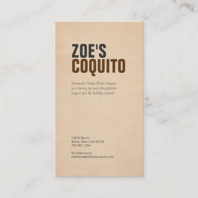 Rustic Modern Business Card (Front)