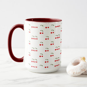 Rustic Modern Cherry Patterns  Mug
