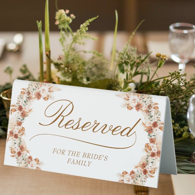Rustic Modern Chic Typography Wedding Reserved  (Creator Uploaded)