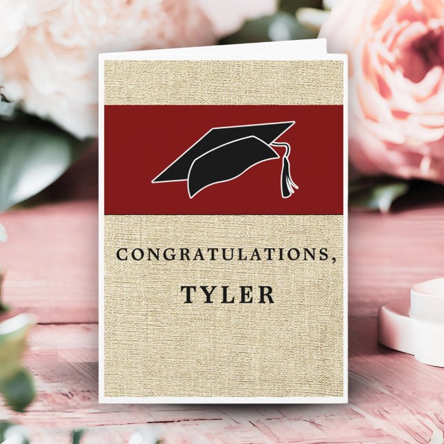 Rustic Modern Congratulations Graduation Card (Creator Uploaded)