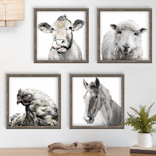 Rustic Modern Country Farmhouse Barnyard Animals