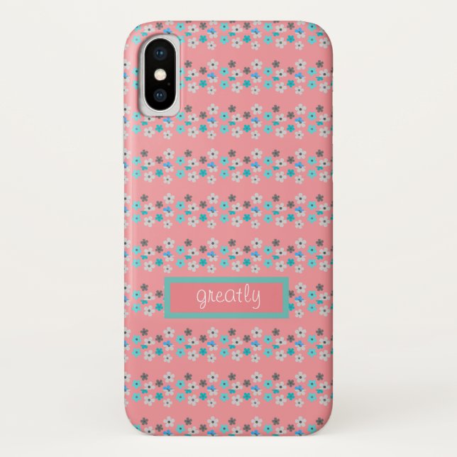 Rustic Modern Floral  Case-Mate iPhone Case (Back)