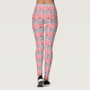 Rustic Modern Floral Leggings