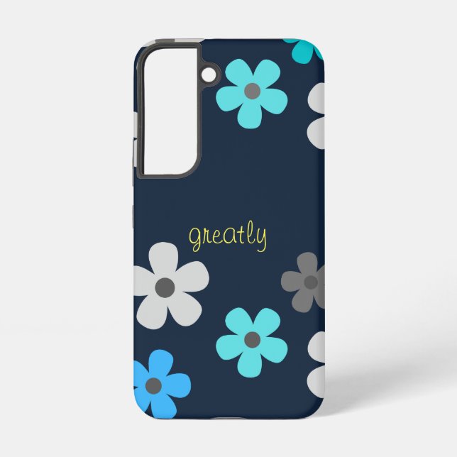 Rustic Modern Floral  Samsung Galaxy S22 Case (Back)