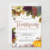 Rustic modern harvest Thanksgiving dinner party