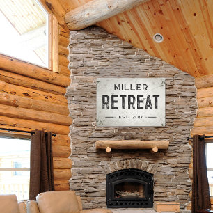 Rustic Modern Industrial Farmhouse Retreat Canvas Print
