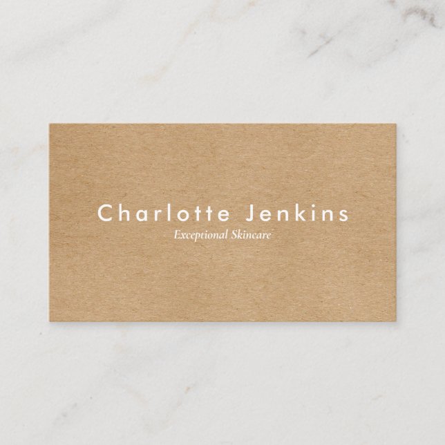 Rustic Modern Minimalist Appointment Card (Front)