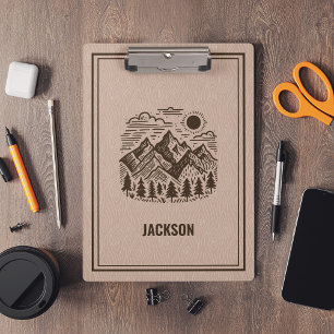 Rustic Modern Mountain Custom  Clipboard