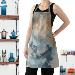 Rustic modern nature colours organic shapes apron