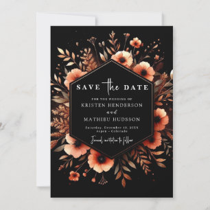 Rustic Modern Terracotta Wedding Save The Date