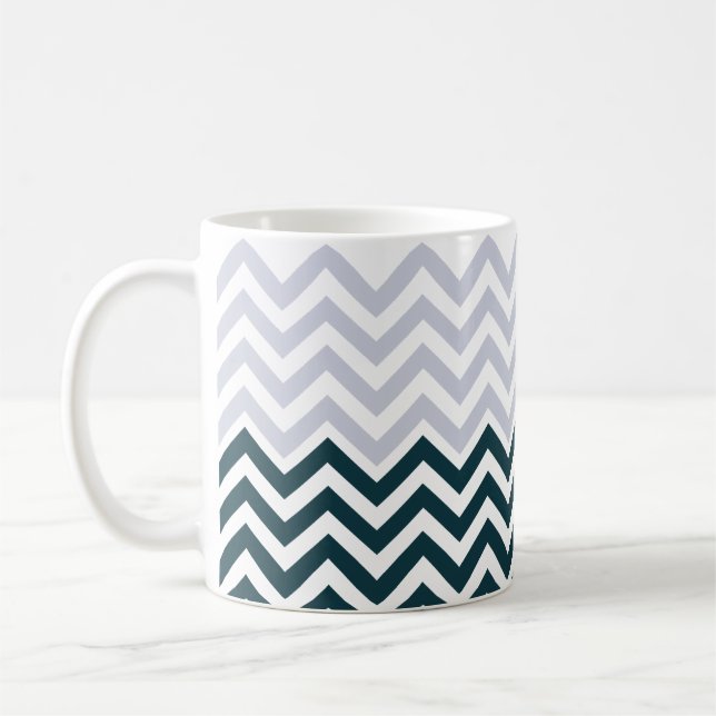  Rustic Monogram Chic  Groovy  Coffee Mug (Left)