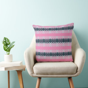 Rustic Monogram Chic Groovy Cushion