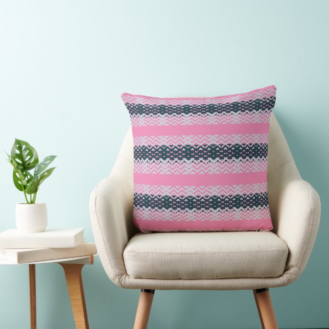 Rustic Monogram Chic Groovy  Cushion (Chair)