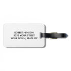 Rustic Monogram Custom Bag Tag with Antlers