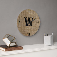 Rustic Monogram Farmhouse Custom Family Name Large