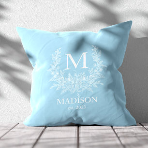 Rustic Monogram Personalised Initial Cushion